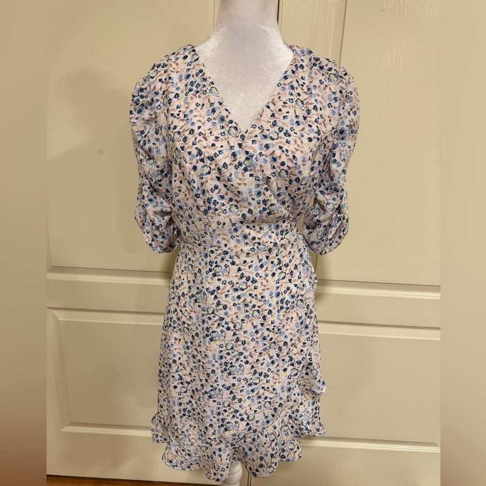 Miami floral print wrap dress​​​​​​